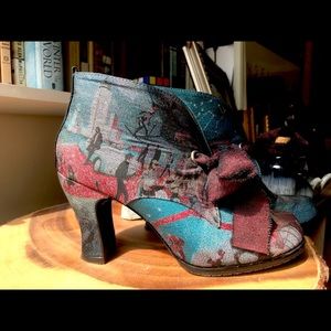 Stunners with John Fluevog tapestry.